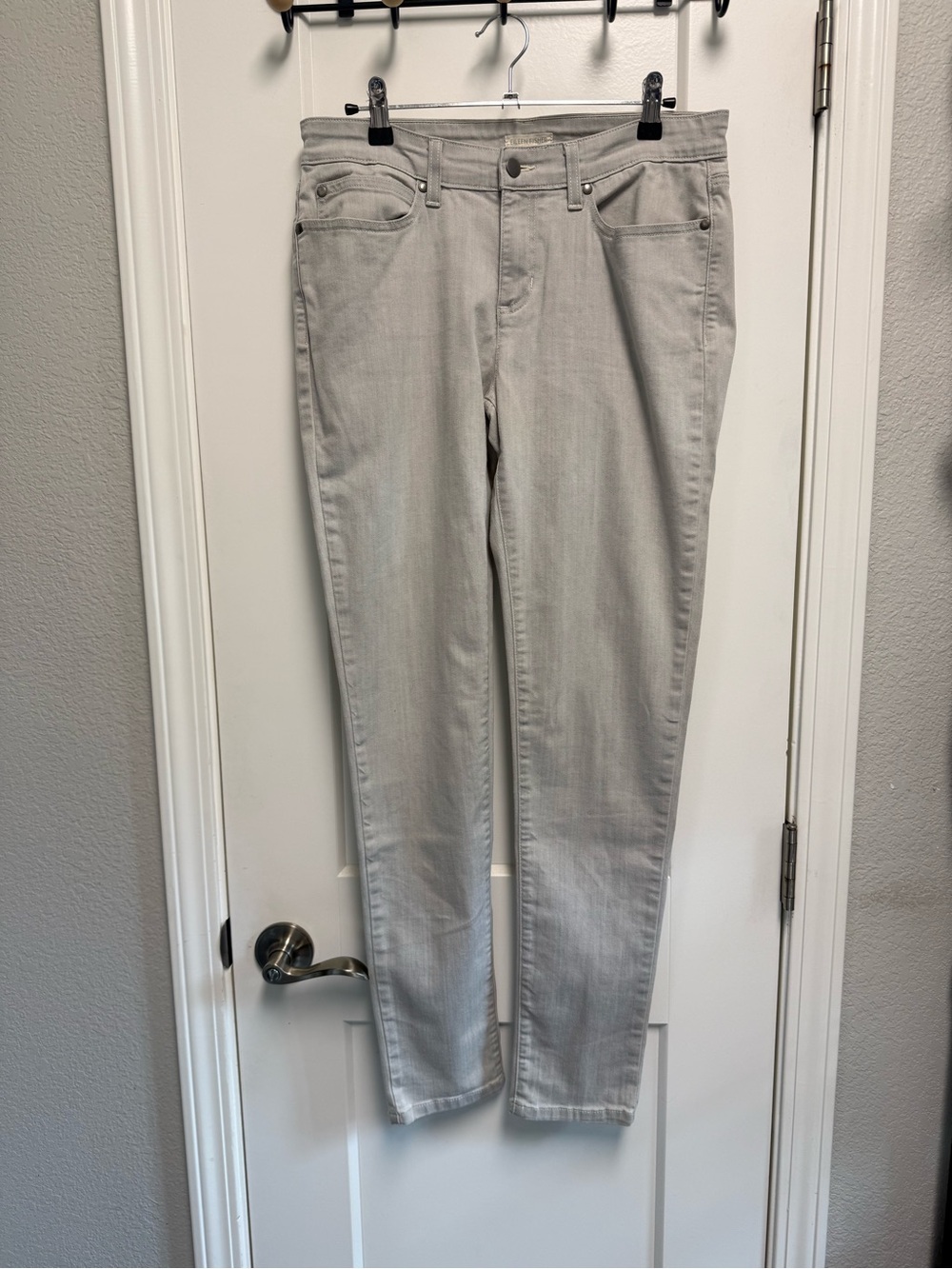 Eileen Fisher Light Gray Skinny Jeans